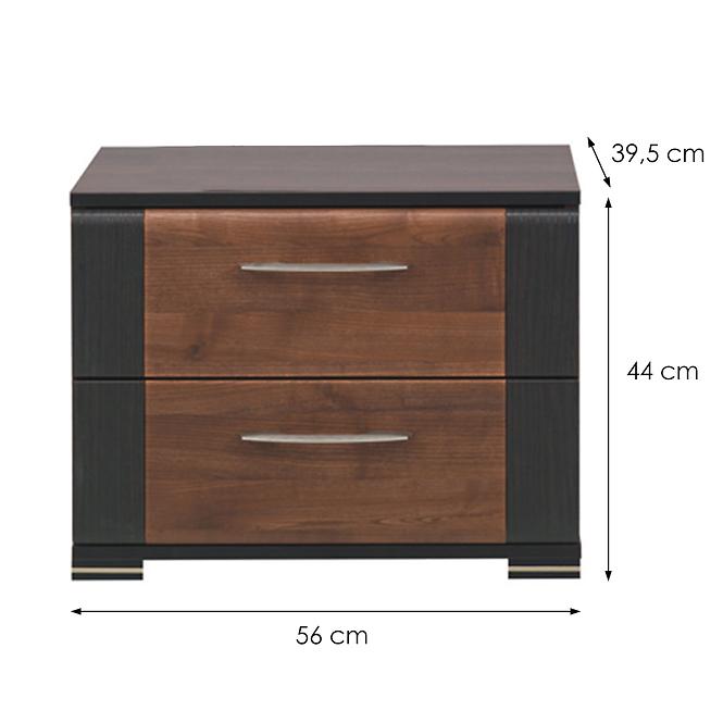 Nočný stolík Naomi Na-14 Orech/Wenge