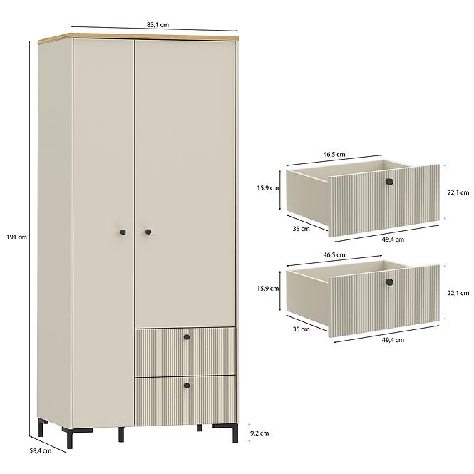 Skriňa Palmerston BITS821L-M846,2