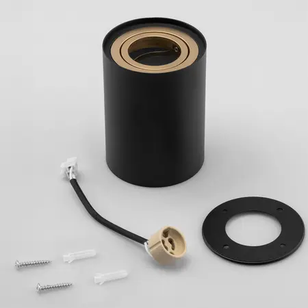 Stropné  bodové svietidlo Amat 115 mm Black/Gold O K1