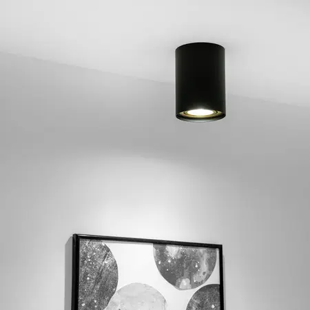 Stropné  bodové svietidlo Amat 115 mm Black/Gold O K1,6