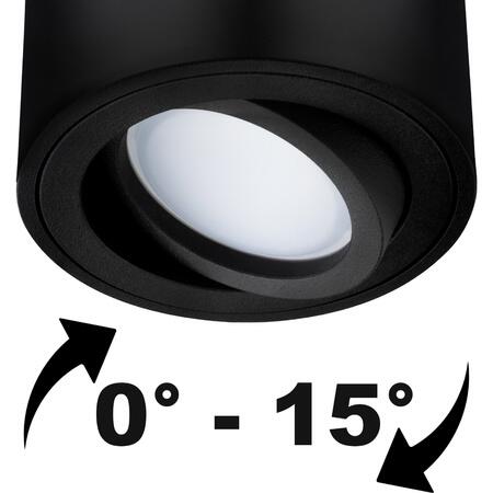 Bodové svietidlo Amat 84mm Black O K1,4