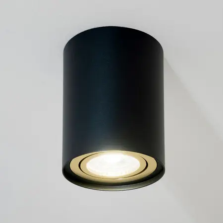 Stropné bodové svietidlo Amat 84 mm Black/Gold O K1,2