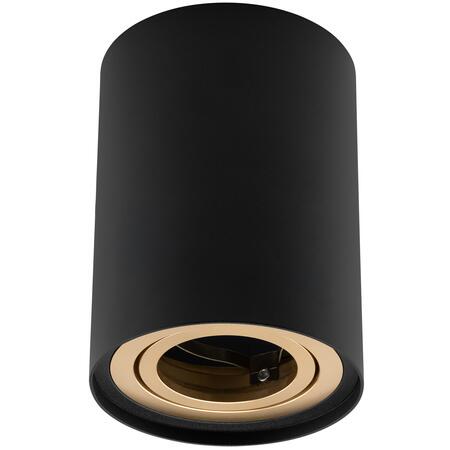 Stropné bodové svietidlo Amat 84 mm Black/Gold O K1