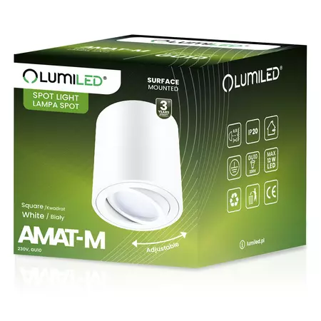 Luster Amat 84mm White O K1