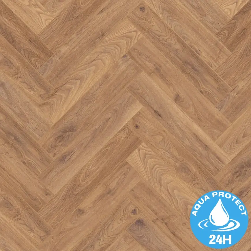 Laminátová podlaha vodeodolná Dub Firebrand 8mm AC5 Herringbone K450