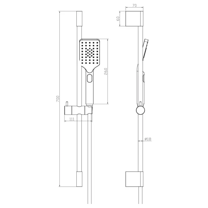 Sprchový set Royal 3F Black Rose Gold,2
