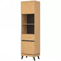 Regál Ate At07 Dub/Čierna
