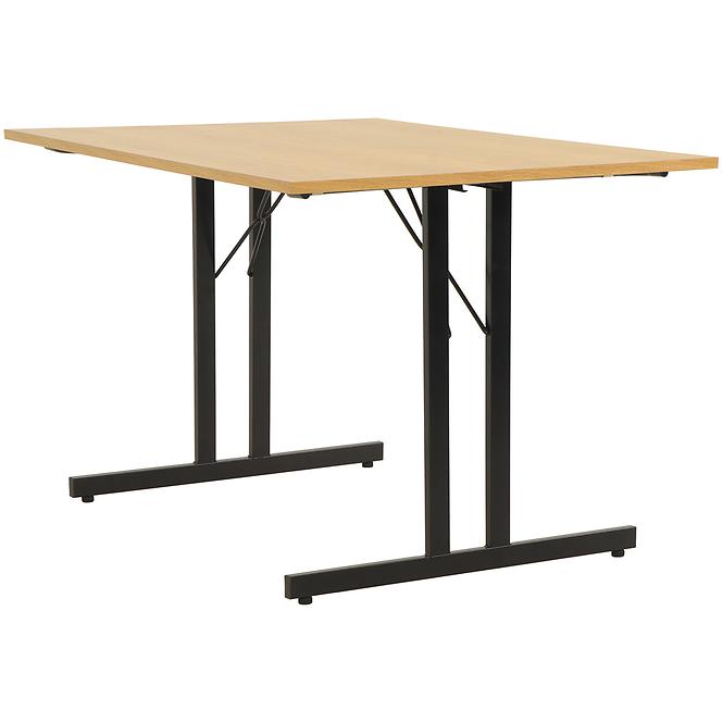 Skladací stôl Marius 9573 150 Cm prírodná/čierna
