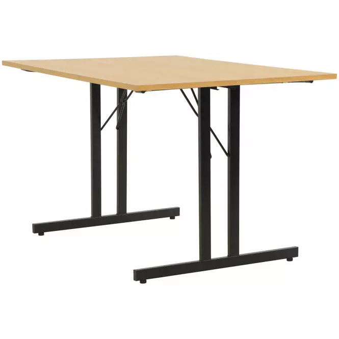 Skladací stôl Marius 9573 180 Cm prírodná/čierna