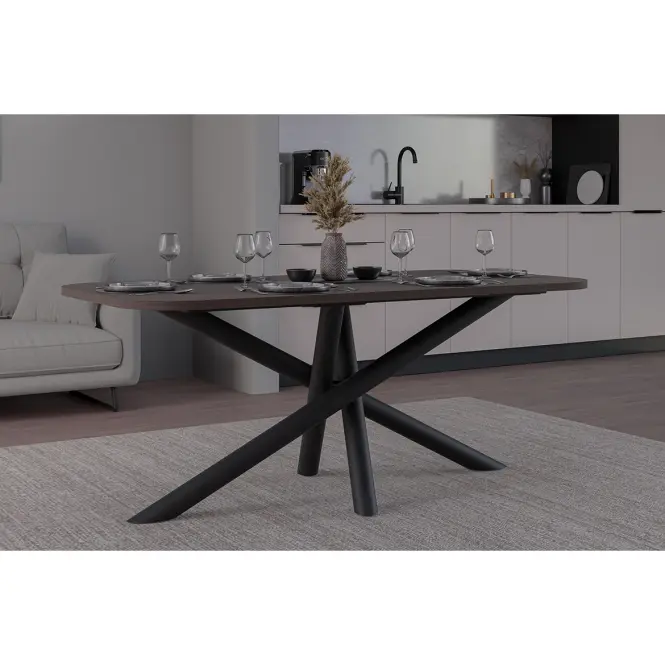 Stôl Oslo 185x90cm Orech Wisconsin,4