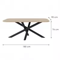 Stôl Oslo 185x90cm Dub Artisan