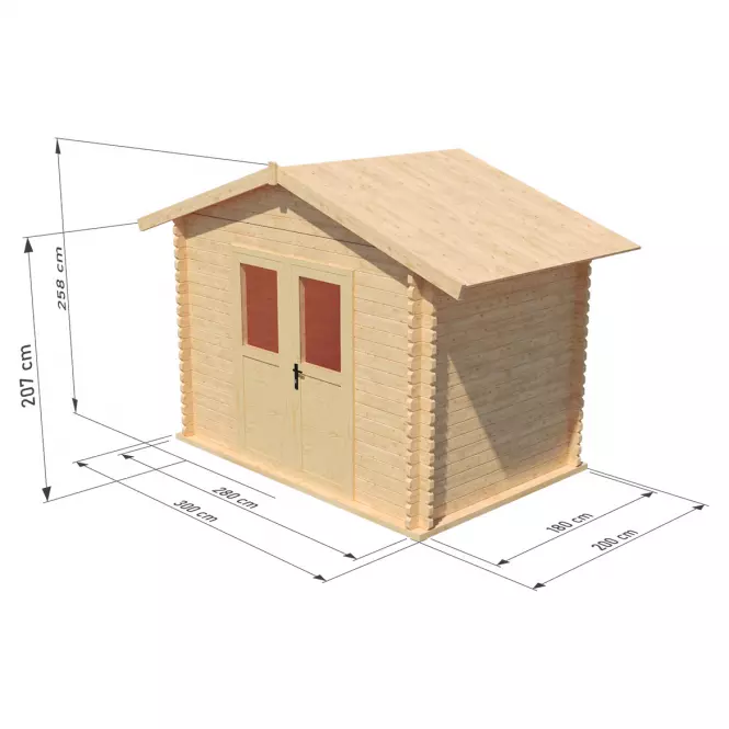Záhradný domček Ben I 3x2 m