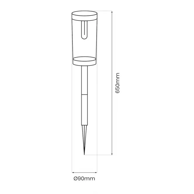 Solárna Lampa EKO1454 Path 3000K 2ks