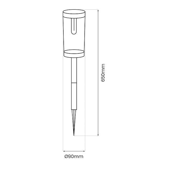 Solárna Lampa EKO1454 Path 3000K 2ks