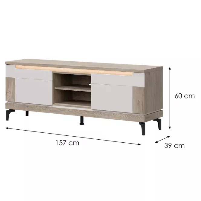 TV stolík Aston An01 Dub/Kašmír