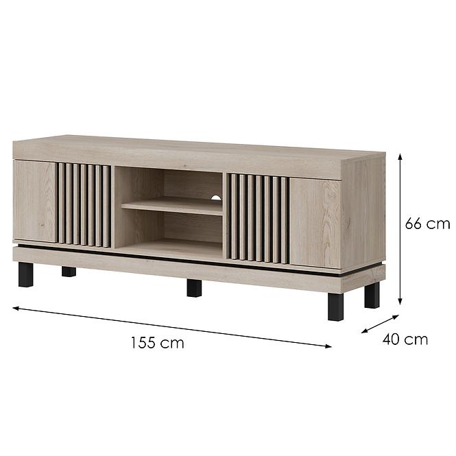 TV stolík Mati Mi01 Dub Crem/Čierna