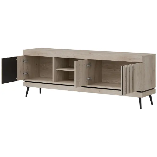 TV stolík Mati Mi02 Dub Crem/Čierna
