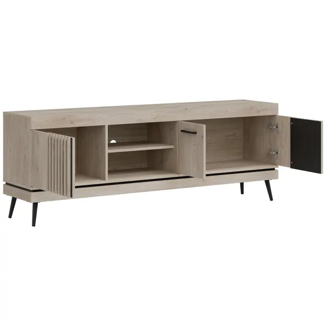 TV stolík Mati Mi02 Dub Crem/Čierna