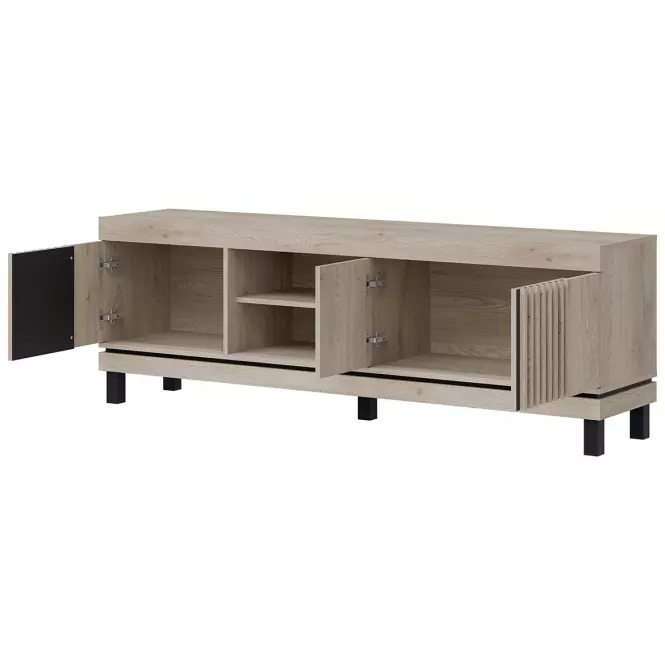 TV stolík Mati Mi02 Dub Crem/Čierna