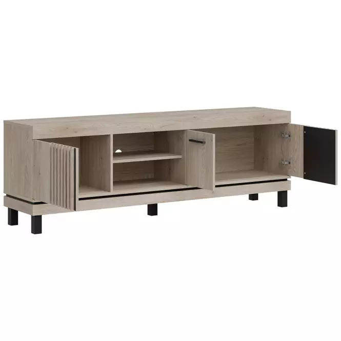 TV stolík Mati Mi02 Dub Crem/Čierna