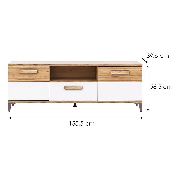 TV stolík Snobi Sb01 Dub Craft/Alpská biela