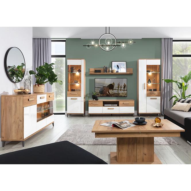 TV stolík Snobi Sb01 Dub Craft/Alpská biela