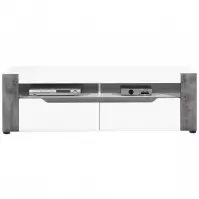 TV stolík Brando B01 Biela/Betón