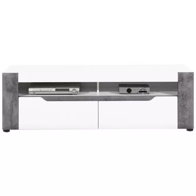 TV stolík Brando B01 Biela/Betón