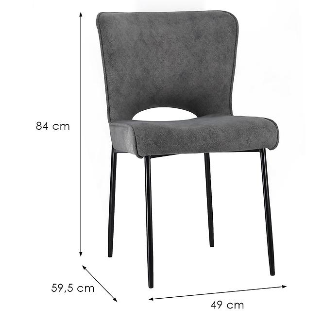 Stolička Leilani 9445 sivá