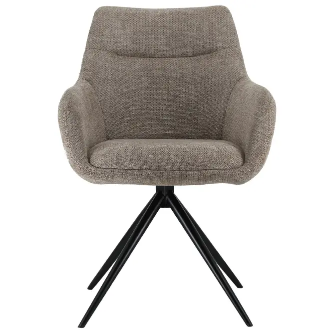 Stolička otočná Everly W. Armrest 9590 hnedá,3