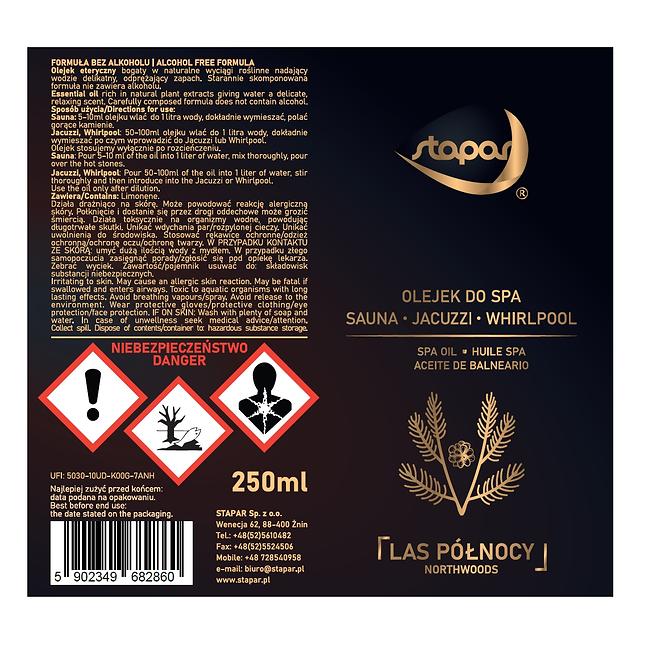 Vonný olej do bazénov Spa 250ml Severný les