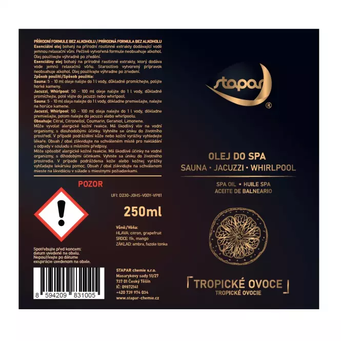 Olej do bazénov Spa 250ml Tropické ovocie