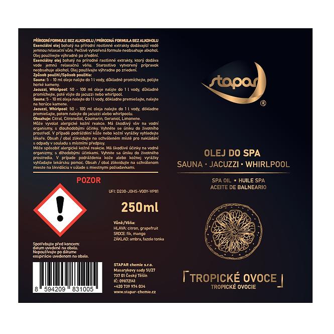 Olej do bazénov Spa 250ml Tropické ovocie,4