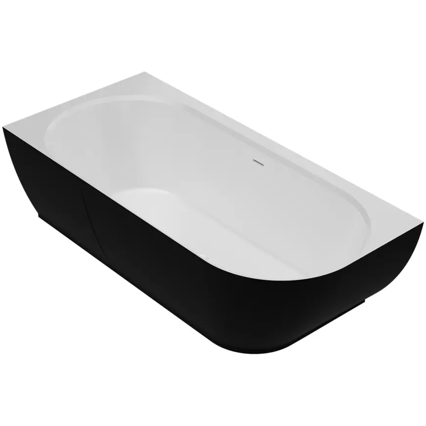 Fotografia produktu: Vaňa Nelza 175x82 pravý konglomerát čierna/biela matná