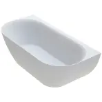 Vaňa Lesla 168x82 konglomerát biela matná
