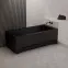 Vaňa Dora 160x70 čierna matná,3