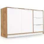 Komoda Duarte 2d3s Biela / Dub Wotan