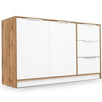 Komoda Duarte 2d3s Biela / Dub Wotan