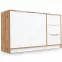 Komoda Duarte 2d3s Biela / Dub Wotan