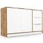 Komoda Duarte 2d3s Biela / Dub Wotan