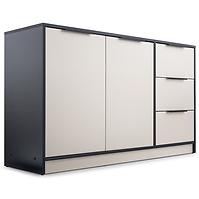 Komoda Duarte 2d3s Kašmír / Čierna