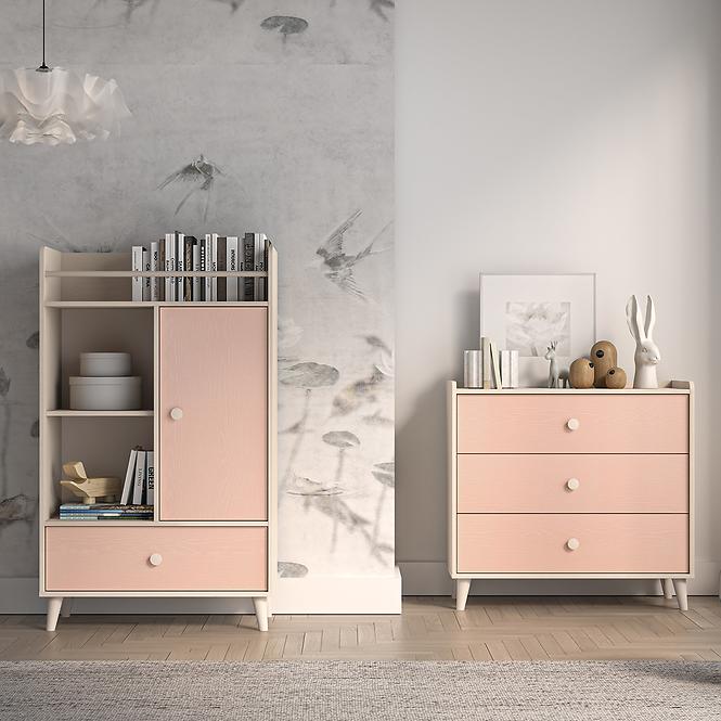 Komoda Mevel 04 Púštny Piesok/Millenial Pink