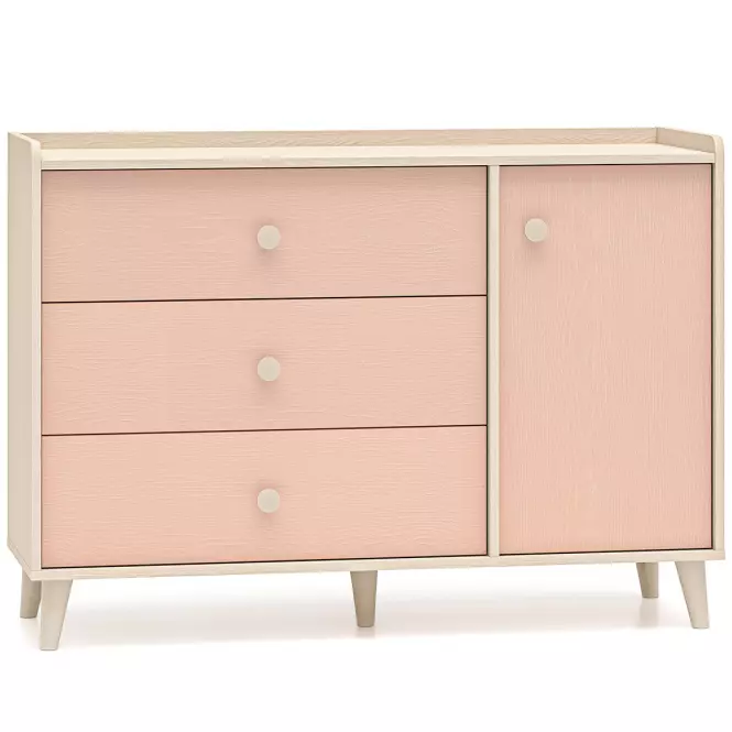 Komoda Mevel 05 Púštny Piesok/Millenial Pink