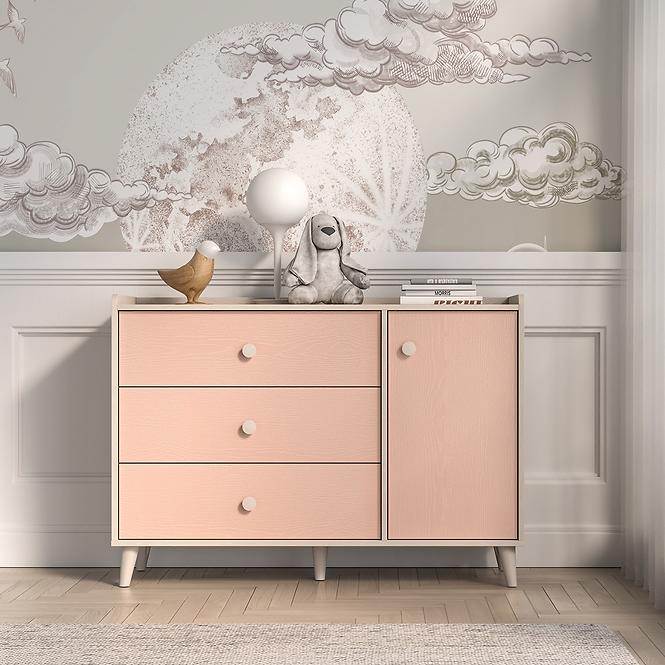 Komoda Mevel 05 Púštny Piesok/Millenial Pink