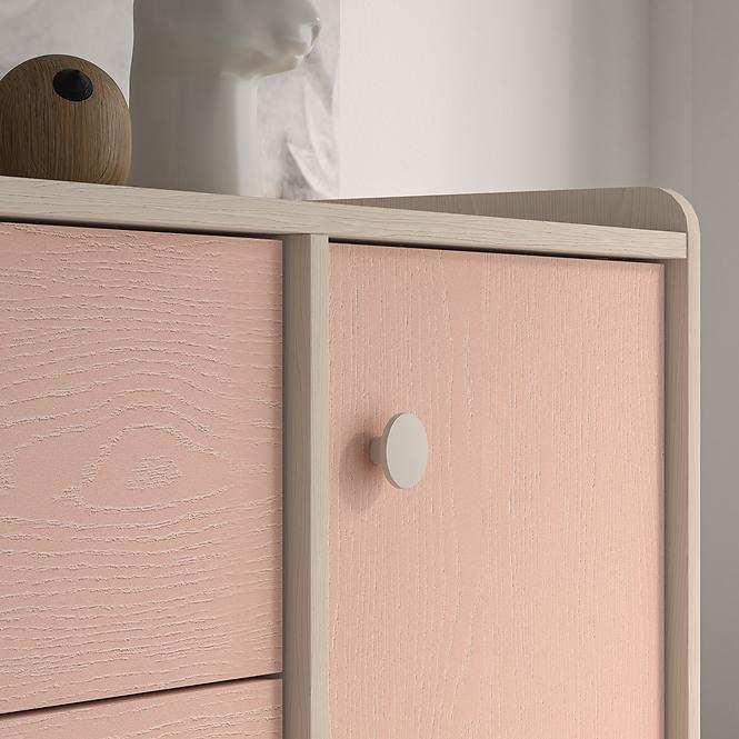Komoda Mevel 05 Púštny Piesok/Millenial Pink