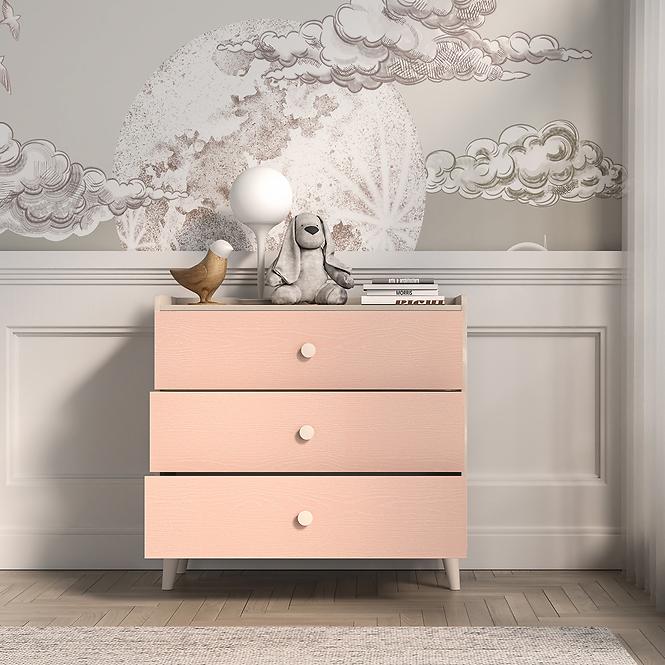 Komoda Mevel 06 Púštny Piesok/Millenial Pink