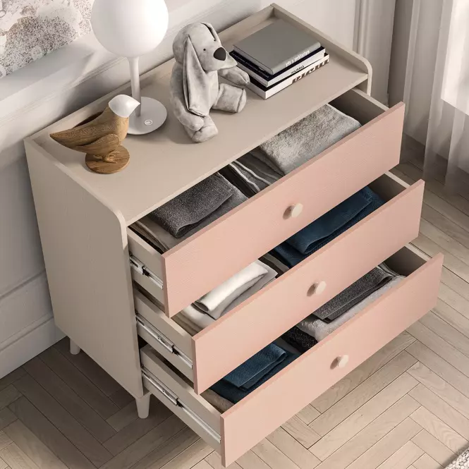 Komoda Mevel 06 Púštny Piesok/Millenial Pink