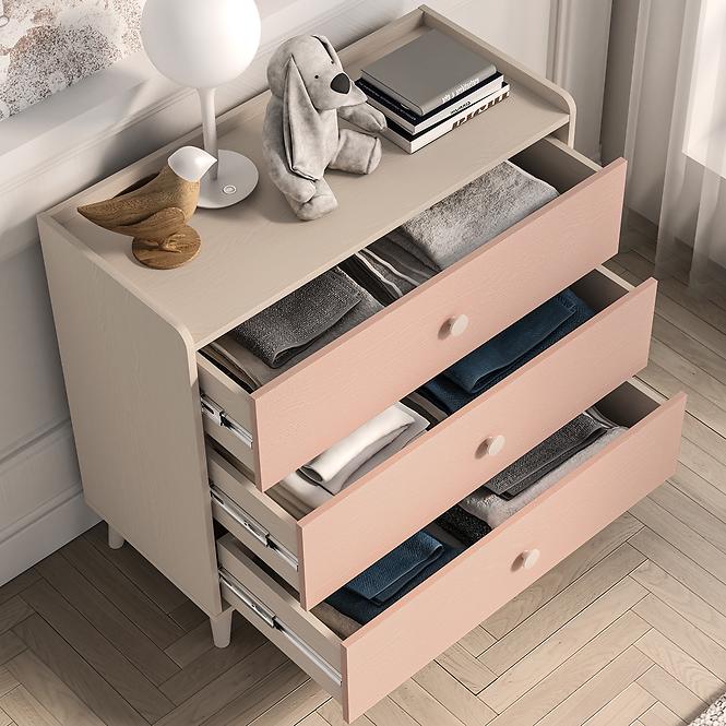 Komoda Mevel 06 Púštny Piesok/Millenial Pink