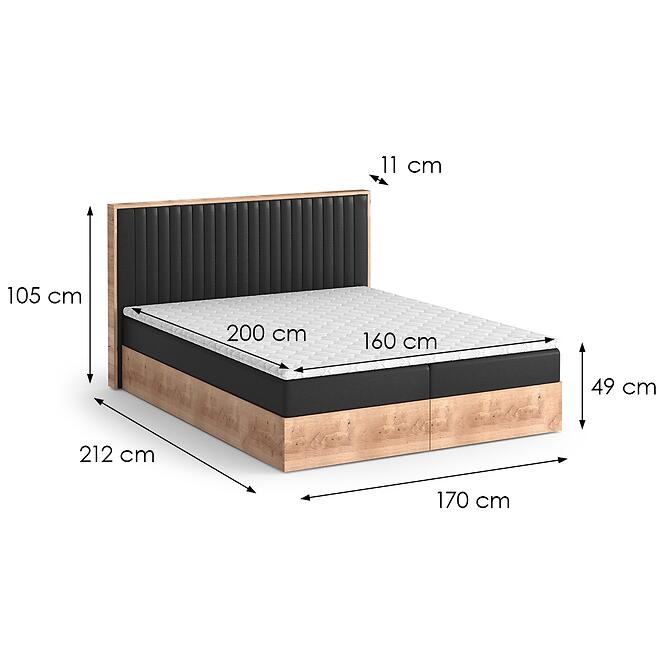 Posteľ Peru s topperom 160 Vega 99