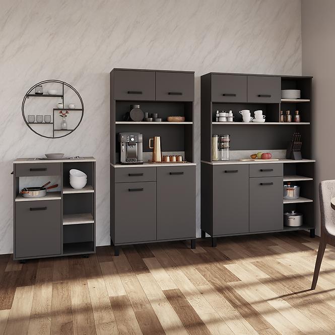 Príborník Linda antracit 80 (NESSA),4